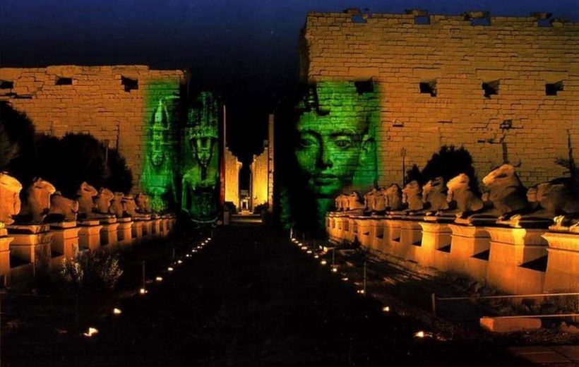Sound and light show at Karnak Temples